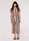 Vertical Striped Buttoned Top, Pink, large
