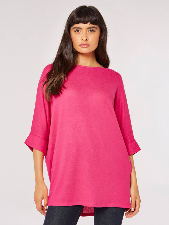 Soft Touch Batwing Top, Fuchsia, large