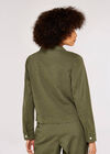 Pocket Denim Jacket, Khaki, large