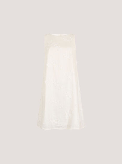 Floral Embroidered Shift Mini Dress