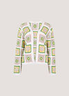 Pastel Floral Crochet Cardigan, Yellow, large