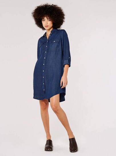 Denim Shirt Mini Dress