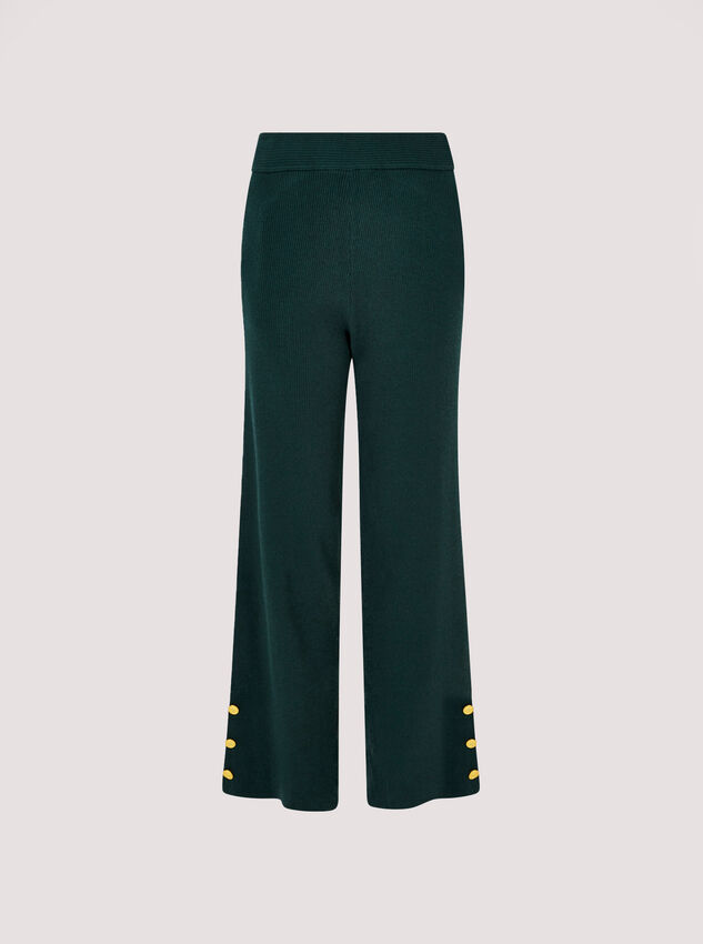 Pantalon large côtelé, Vert, large