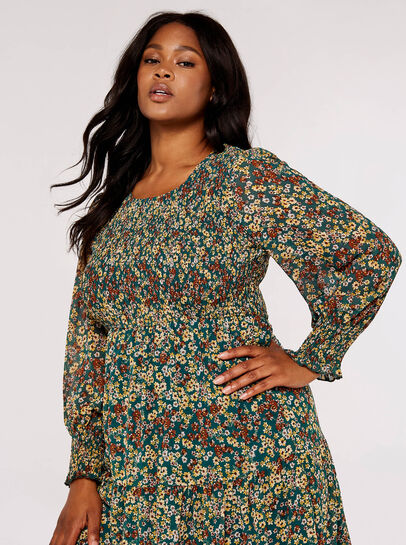 Curve Daisy Midi Dress
