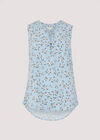 Orchid Open Neck Top, Blue, large