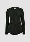 Sparkle Swirl Peplum Top, Green, large