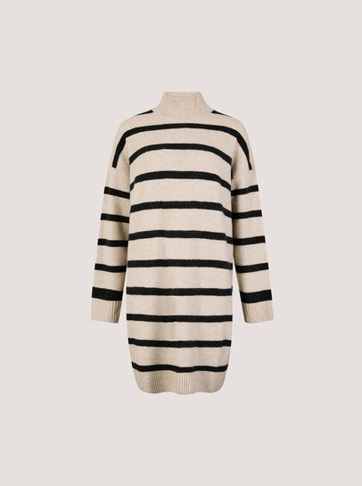 Stripe Oversized Jumper Mini Dress