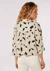 Paint Stroke Print Utility Shirt, Stone, large