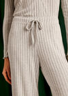 Knit Pyjama Flared Trouser, Grey, large