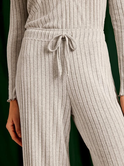 Knit Pyjama Flared Trouser