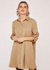 Shirt Swing Dress, Stone, large