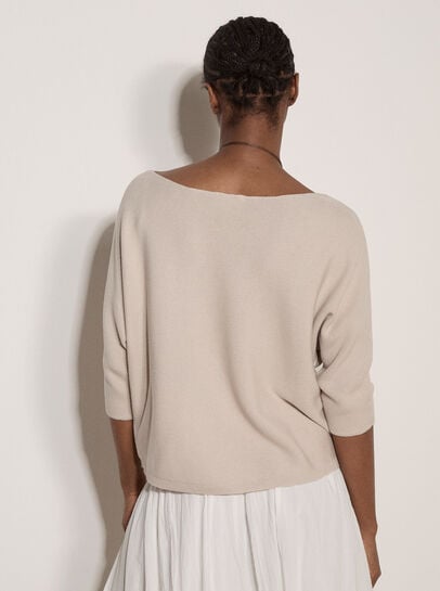 Stretch Knit Batwing Top