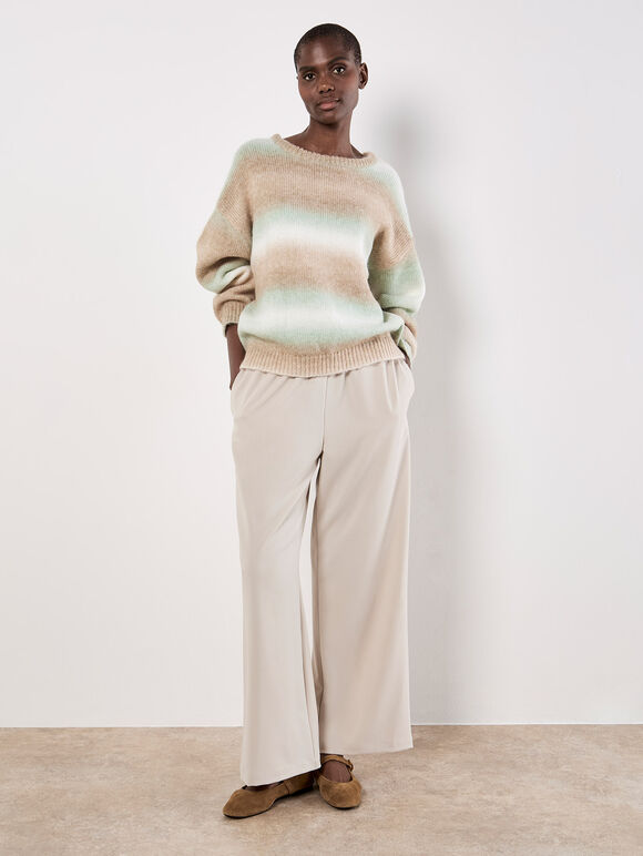 Space Dye Stripe Jumper, Green, large