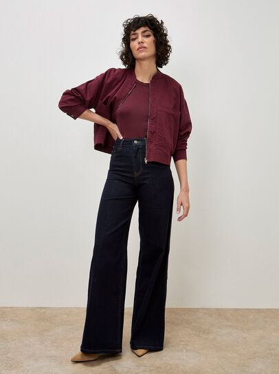 Isla Wide Leg Dark Wash Jeans