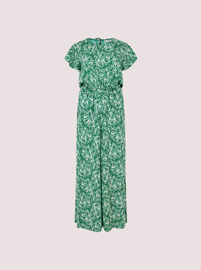 Brushstroke Weave Palazzo Jumpsuit