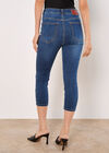 Sara Skinny Fit Capri Jeans, Blue, large
