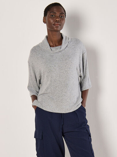 Soft Touch Cowl Neck Top