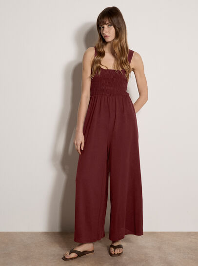 Wide-Leg Jersey Jumpsuit
