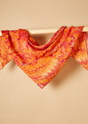 70s Style Swirl Scarf, Pink, large