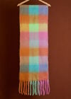 Colour Block Square Scarf, Orange, large