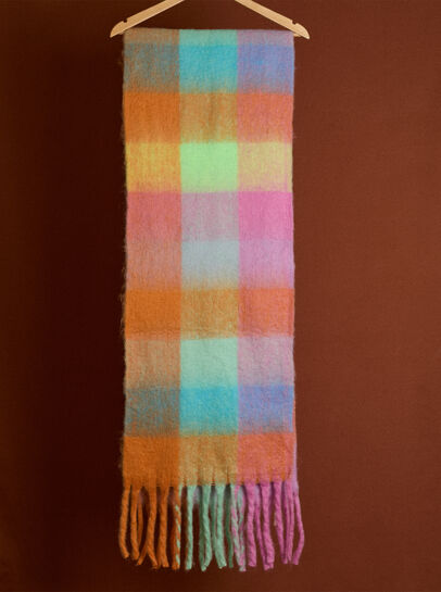 Colour Block Square Scarf