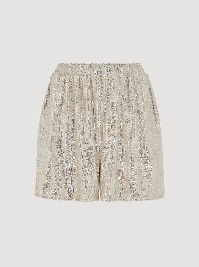 Sequin Embellished Shorts