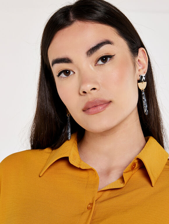Resin Drop Earring, Assorted, large