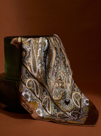 Printed Satin Scarf