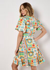 Tropical Patchwork Mini Dress, Assorted, large
