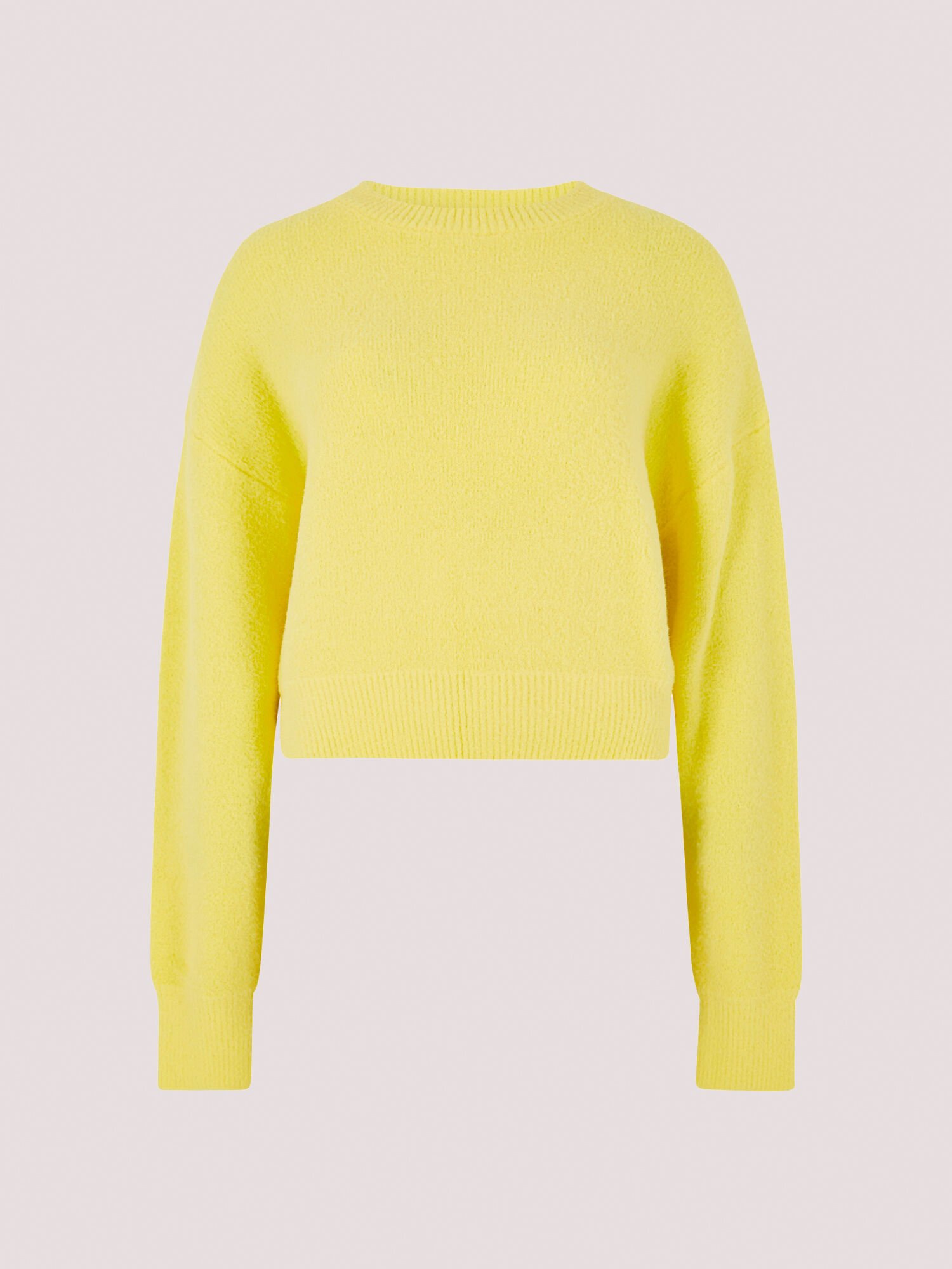 Yellow new arrivals fuzzy sweater