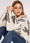 Graffiti Jumper, Cream, large