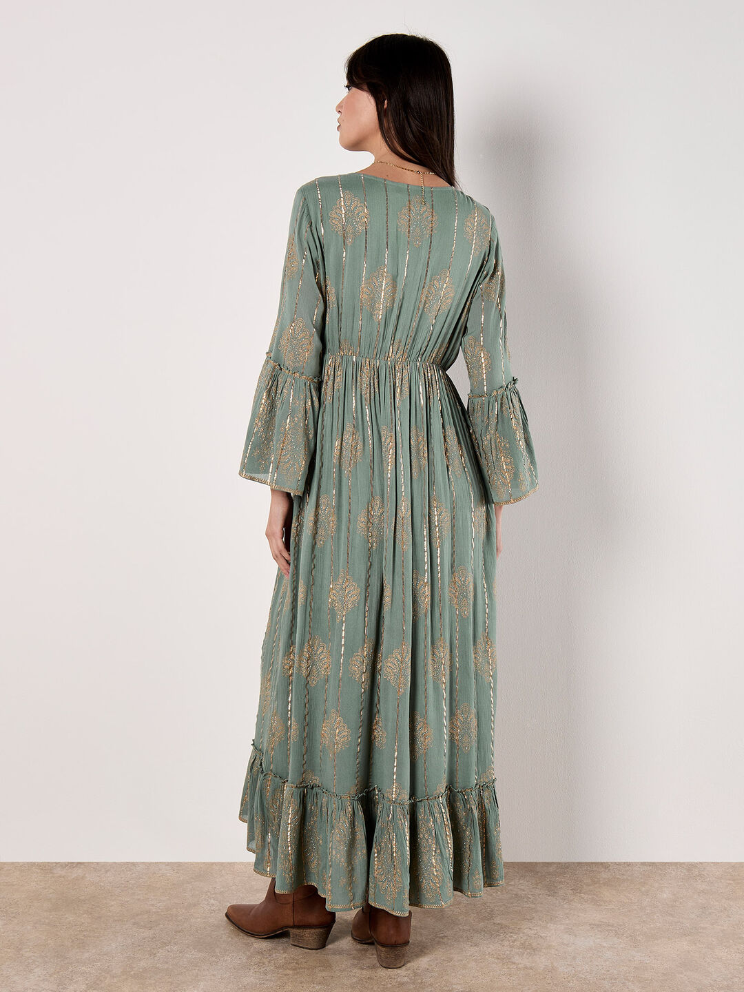 slim fit dress slacks TEAL FLORAL BOHO-CHIC Embroidered Maxi Dress  Hippie Vibe Tribe