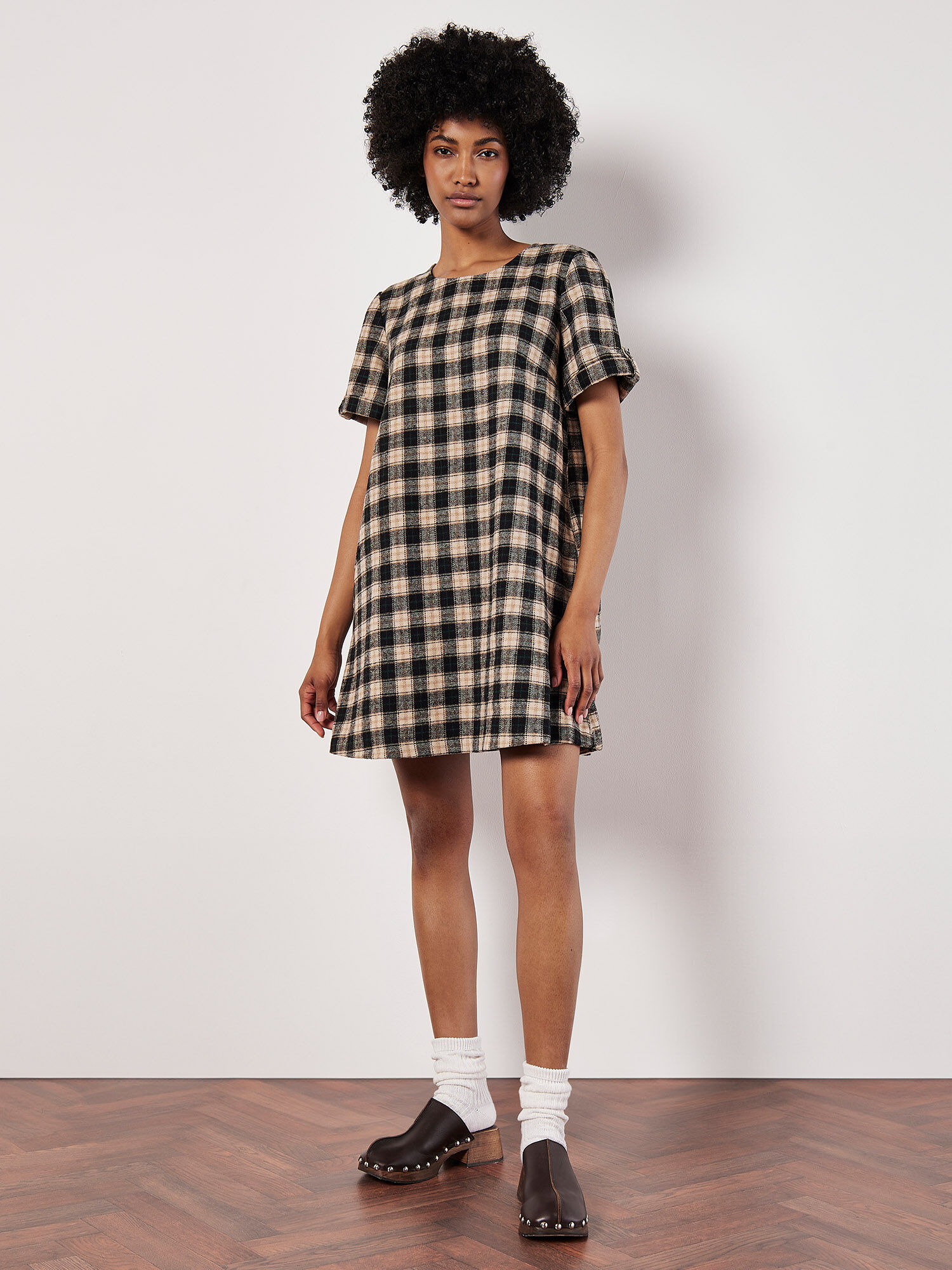 Robe imprimé carreaux discount