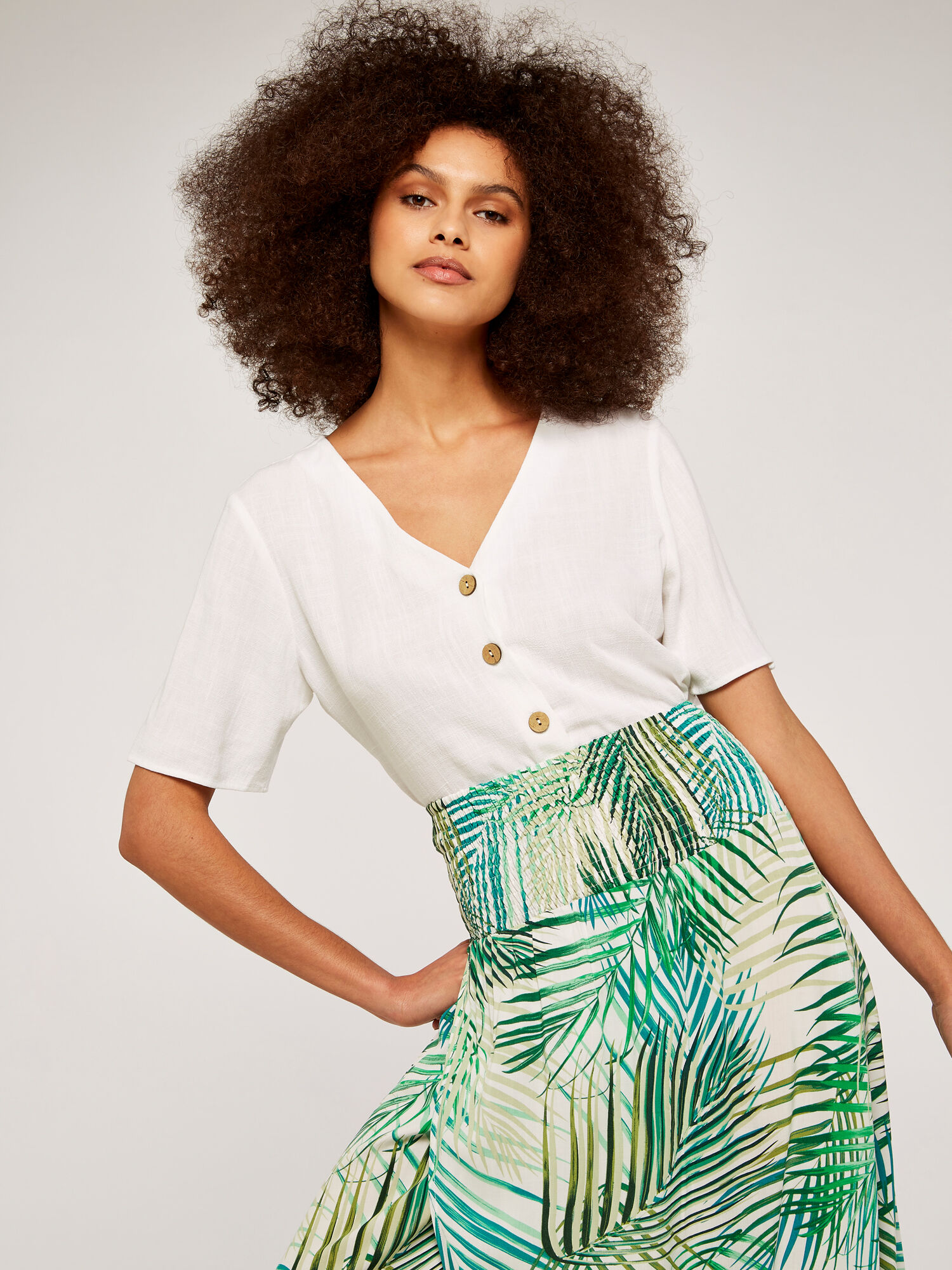 Tropical Leaf Wrap Skirt Tropical Leaf Wrap Skirt