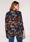 Psychedelic Mushroom Oversized Top, Navy, large