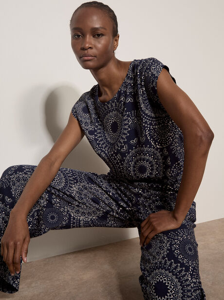 Kaleidoscope Print Woven T-Shirt