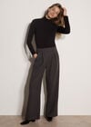 Super-Soft Turtleneck Jersey Top, Black, large