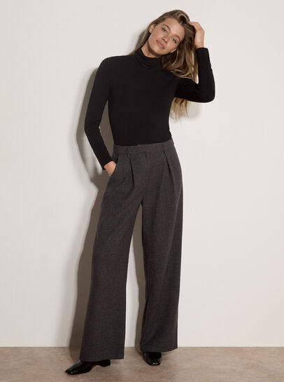 Super-Soft Turtleneck Jersey Top