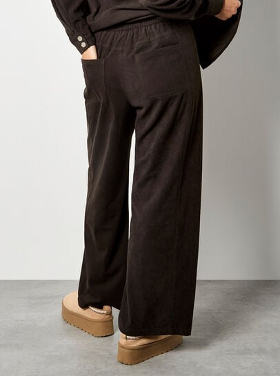 Cord Wide-Leg Trousers