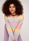 Rainbow Ombre Jumper, Pink, large