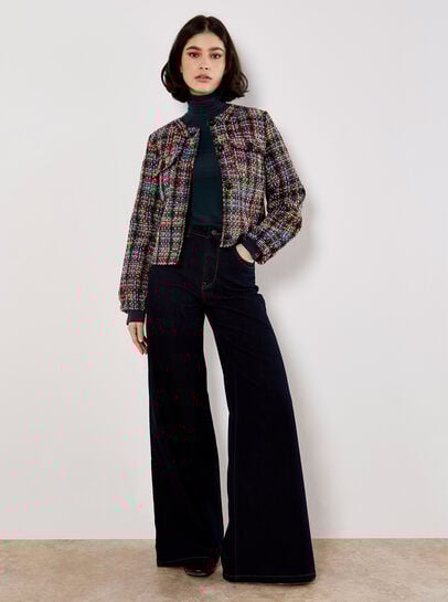 Multicoloured Tweed Jacket