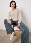 Lightweight Cotton Jumper, Stone, large