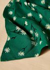 Daisy Print Head Scarf, Green, large