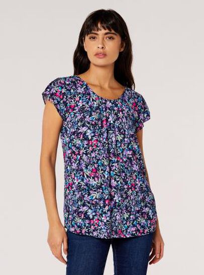 Ditsy Floral Print Top