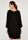 Jersey Cocoon Dress, Black, large