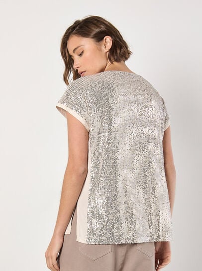 Sequin Embellished T-Shirt