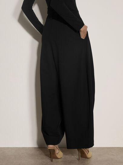 Oversized Wide-Leg Barrel Trousers