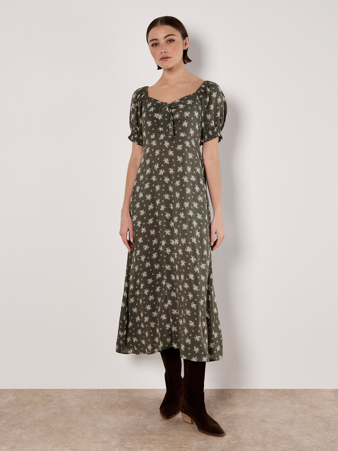 Silhouette Floral Milkmaid Maxi Dress