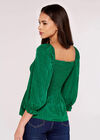Self Check Smock Top, Green, large