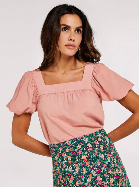 Short Sleeve Milkmaid Top